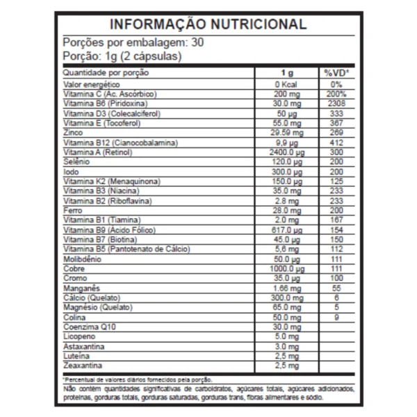 Multivitamínico Premium - Kit 3 meses - Imagem 2
